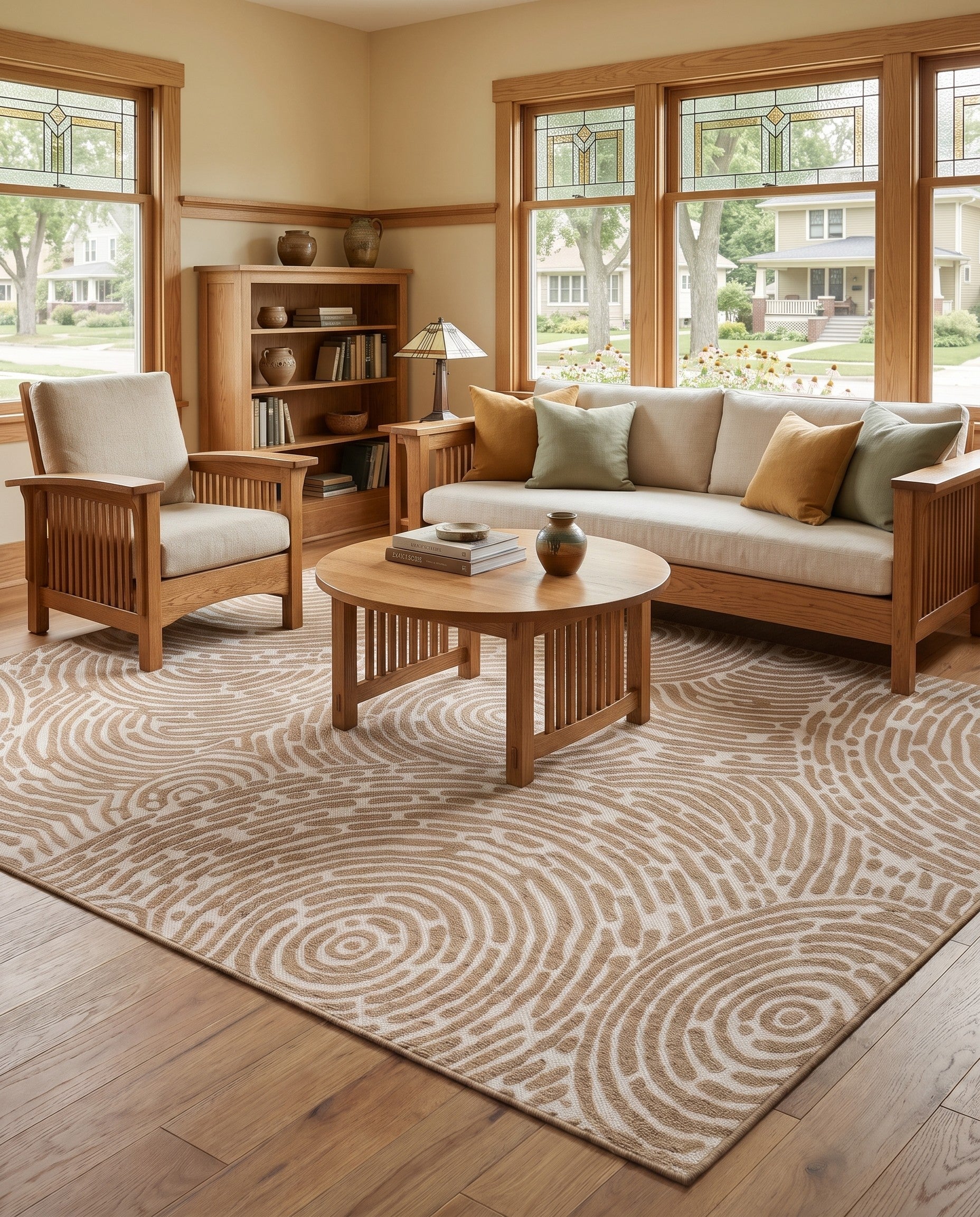7' 10 x 10' Easy-Clean Modern Indoor / Outdoor Rug