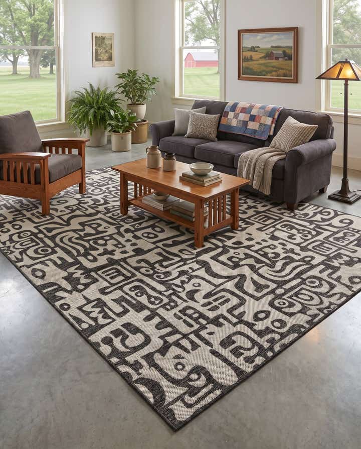 10' x 14' Easy-Clean Tidewater Modern Indoor / Outdoor Rug