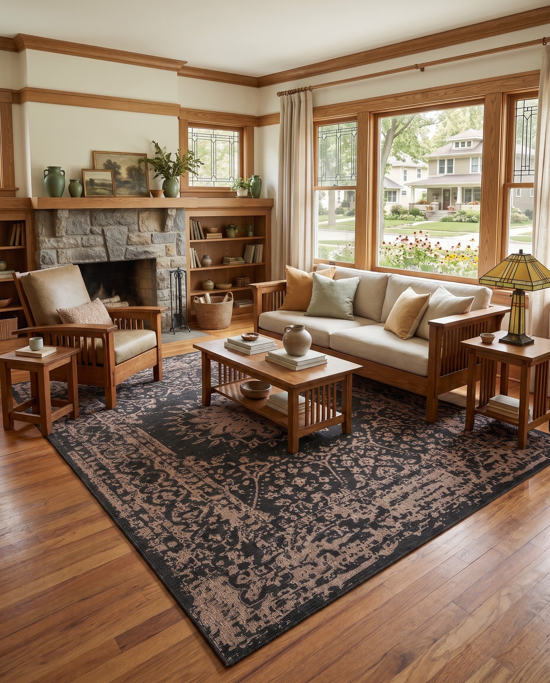 10' x 14' Easy-Clean Norwood Traditional Indoor / Outdoor Rug