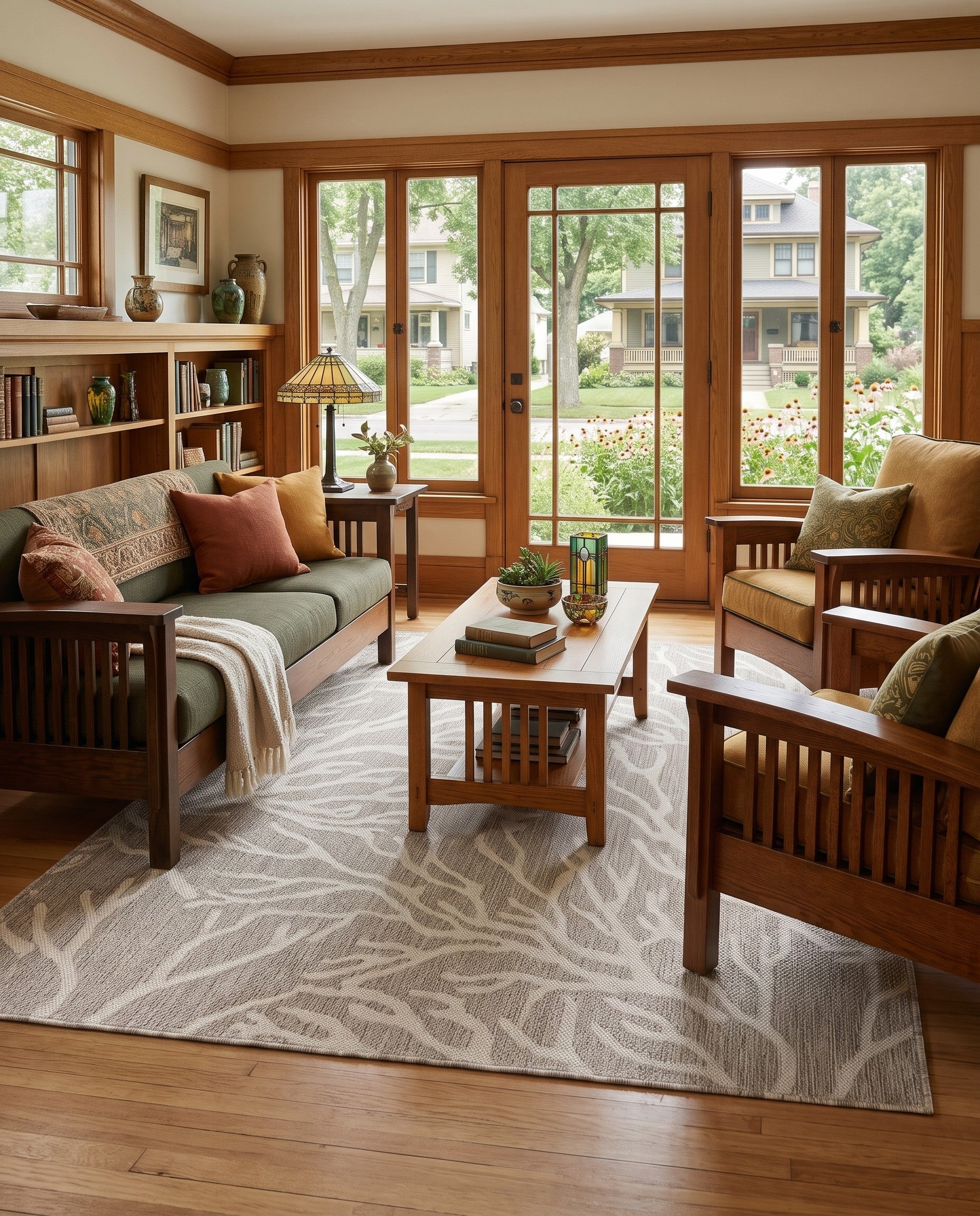 5' 3 x 7' Easy-Clean Coastal Indoor / Outdoor Rug