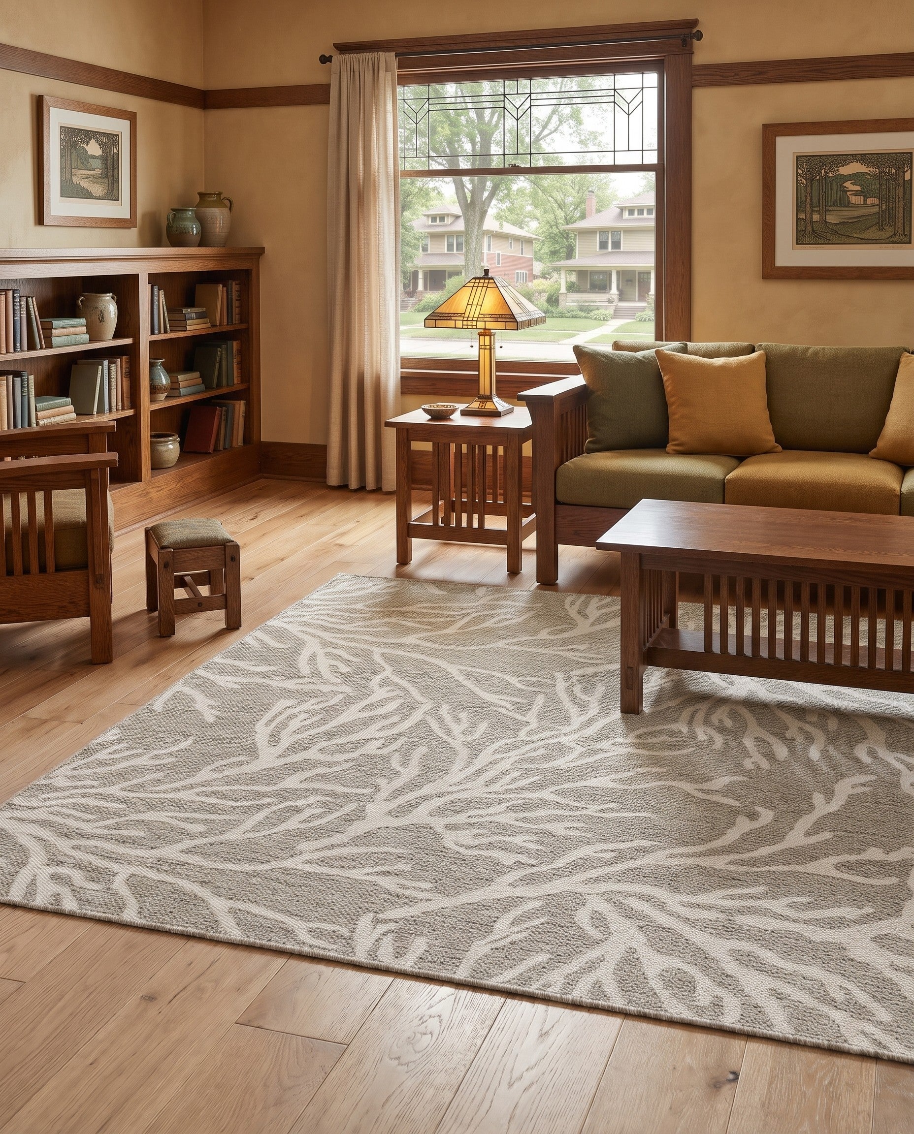 6' x 9' Easy-Clean Coastal Indoor / Outdoor Rug