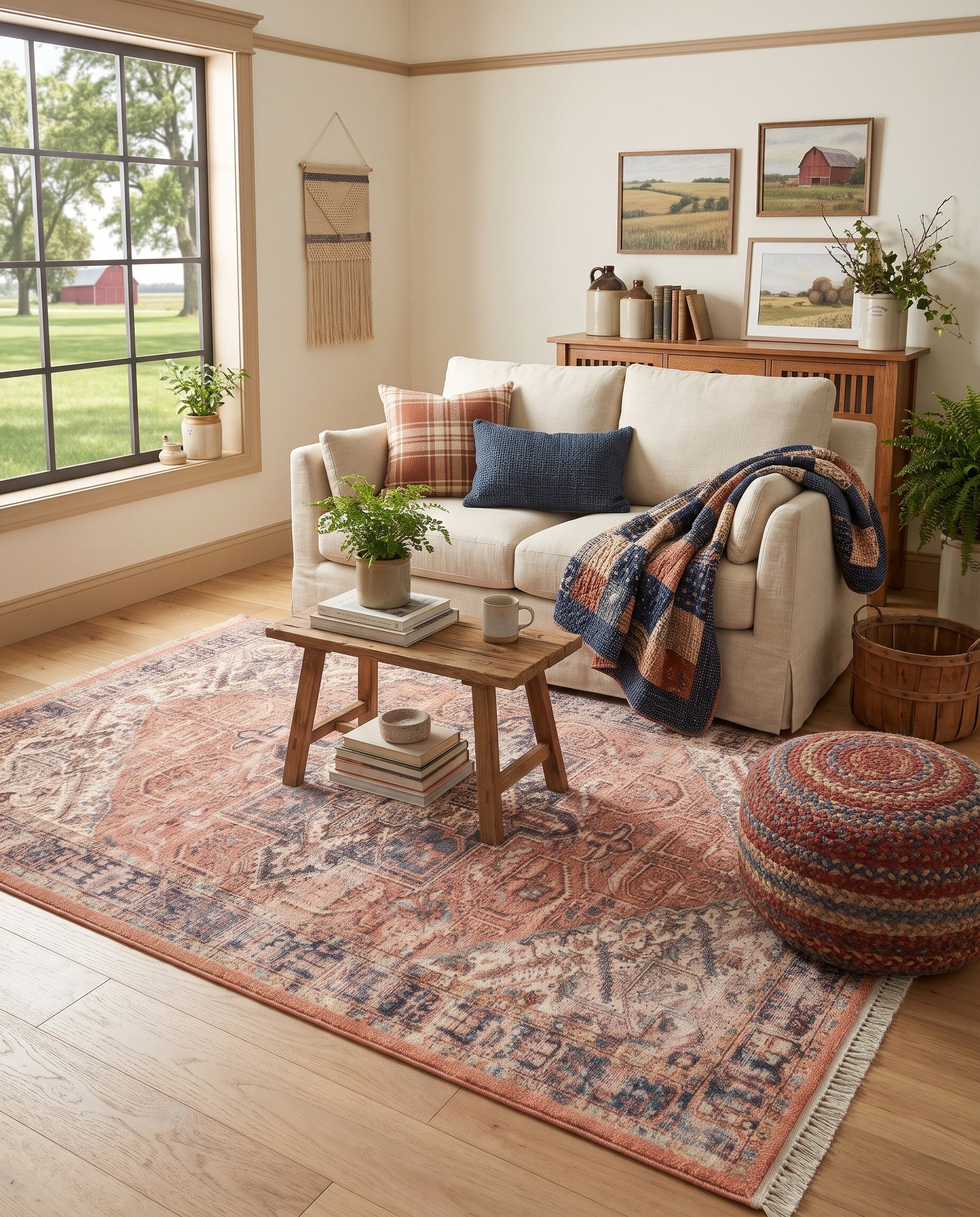Salmon Pink Boutique Rug