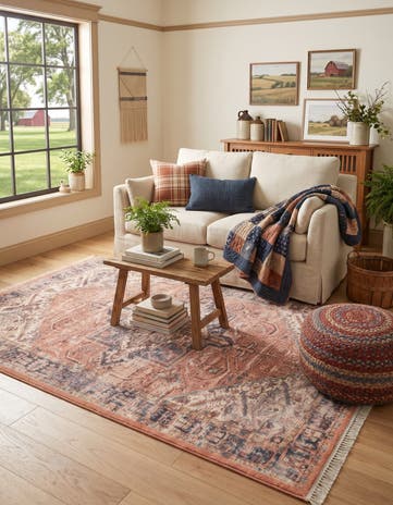 Salmon Pink Boutique Rug