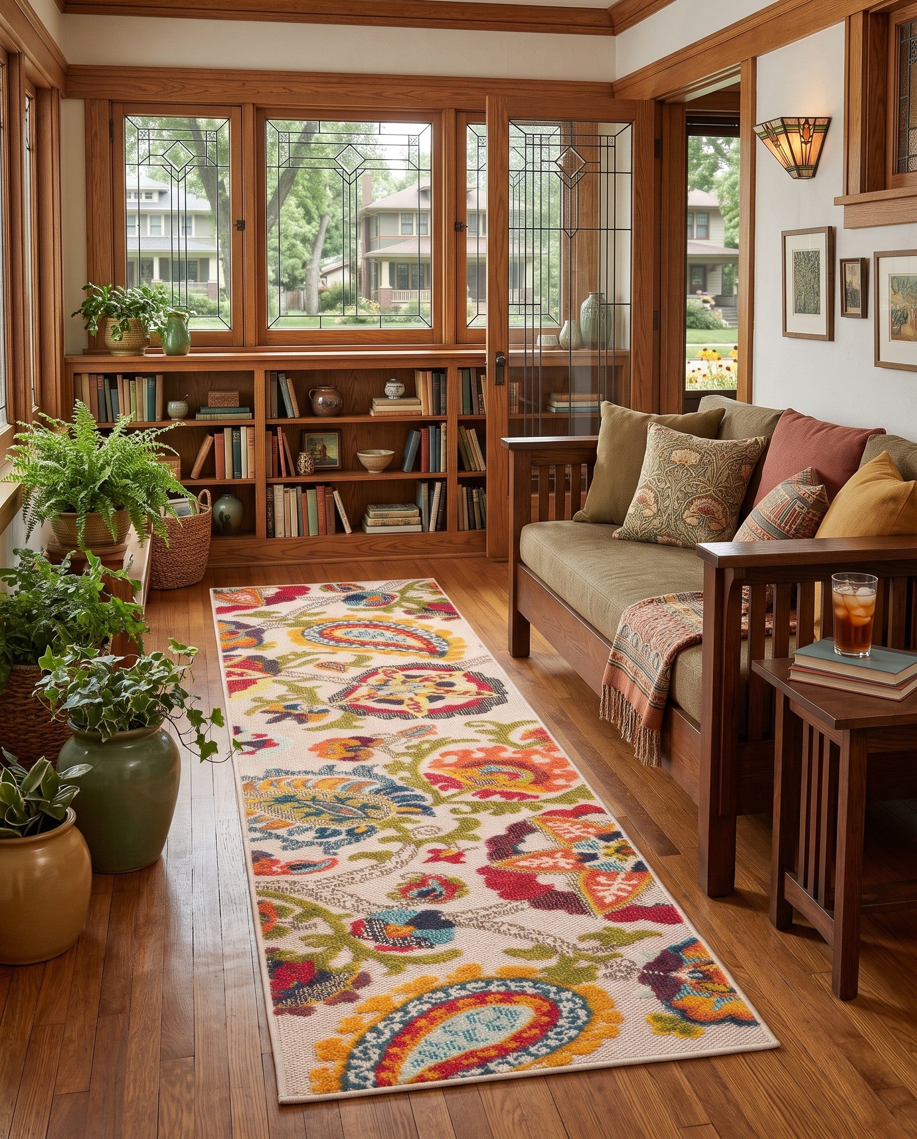 2' x 8' Easy-Clean Casablanca Indoor / Outdoor Runner Rug