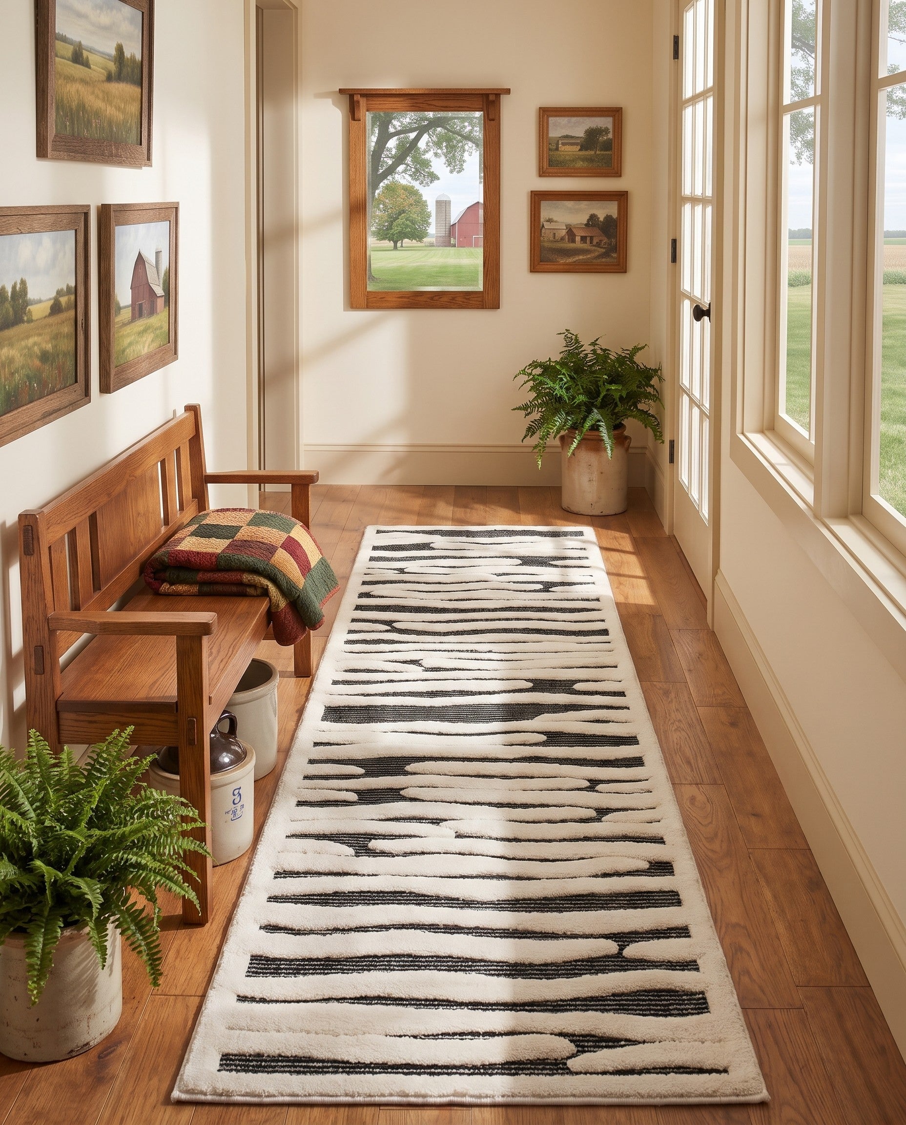 2' 7 x 10' Prismatic Runner Rug