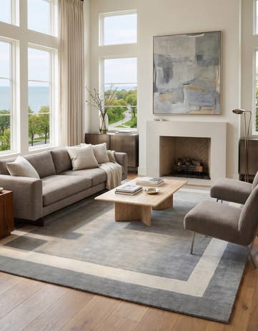10' x 14' 1 Jill Zarin Border Wool Rug
