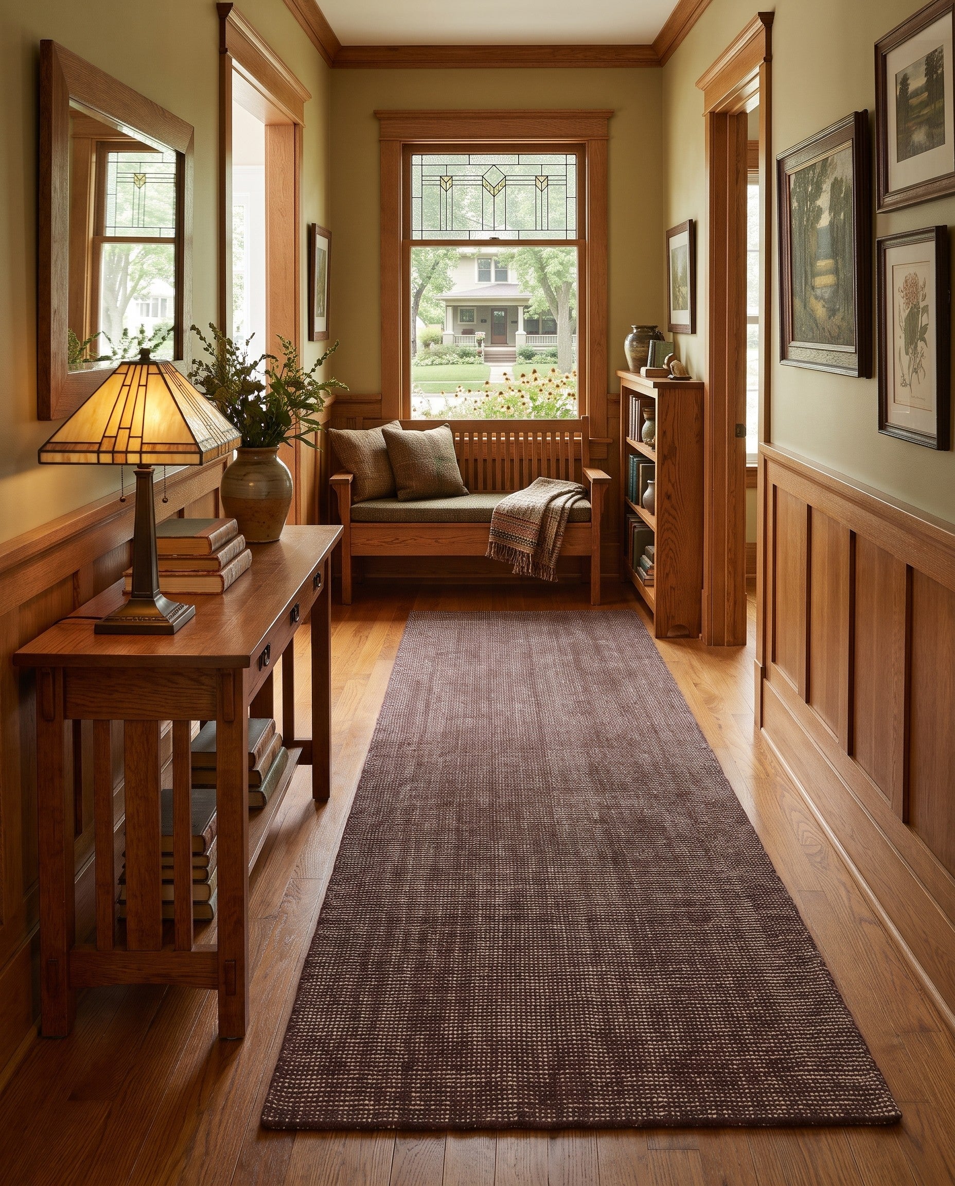 2' 7 x 10' Hand Woven Jill Zarin English Manor Wool Runner Rug