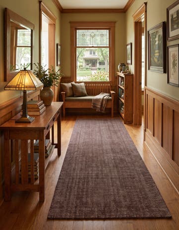 2' 7 x 10' Hand Woven Jill Zarin English Manor Wool Runner Rug