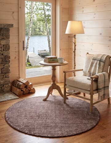 3' 1 x 3' 1 Hand Woven Jill Zarin English Manor Wool Round Rug