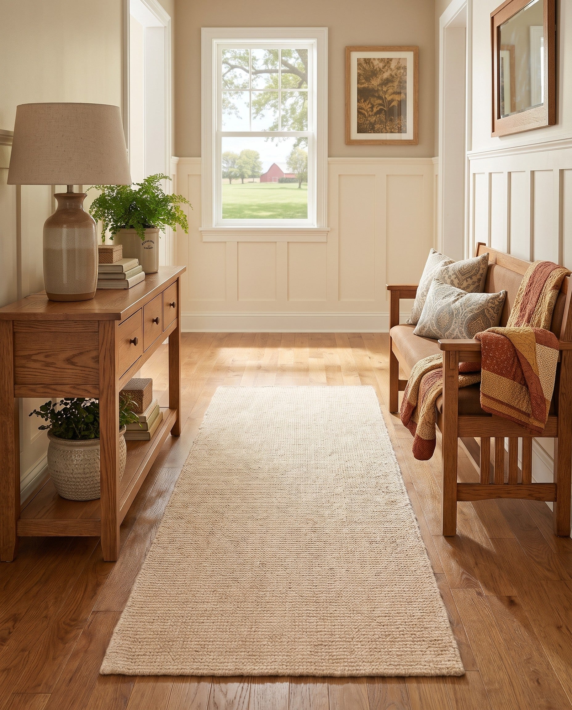 2' x 5' 1 Hand Woven Jill Zarin English Manor Wool Runner Rug
