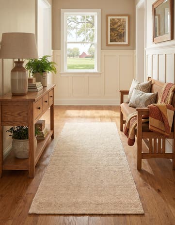 2' x 5' 1 Hand Woven Jill Zarin English Manor Wool Runner Rug