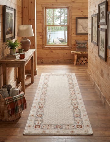 Ivory Charlotte Eugenia Runner Rug