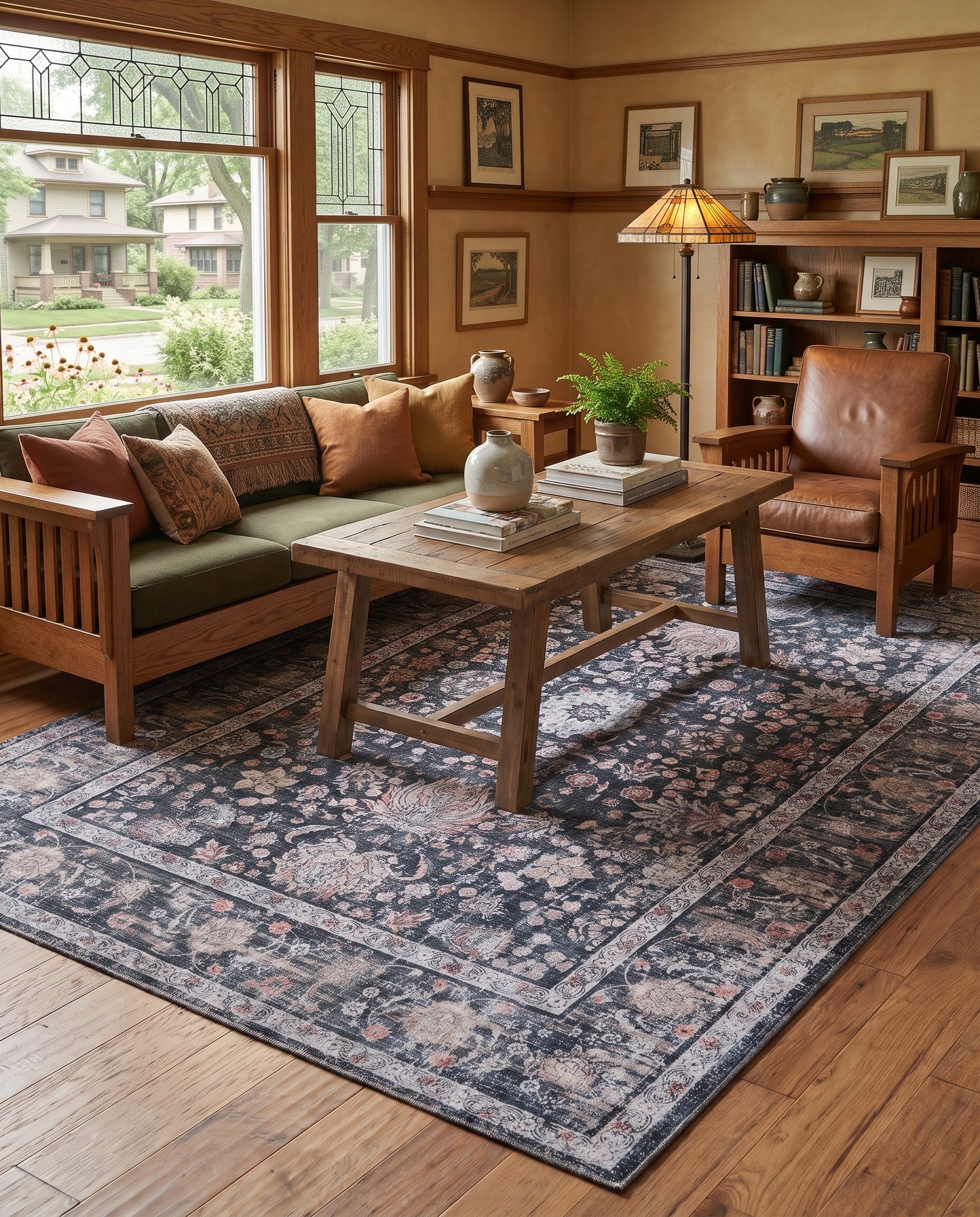 Ink Black Yara Rug