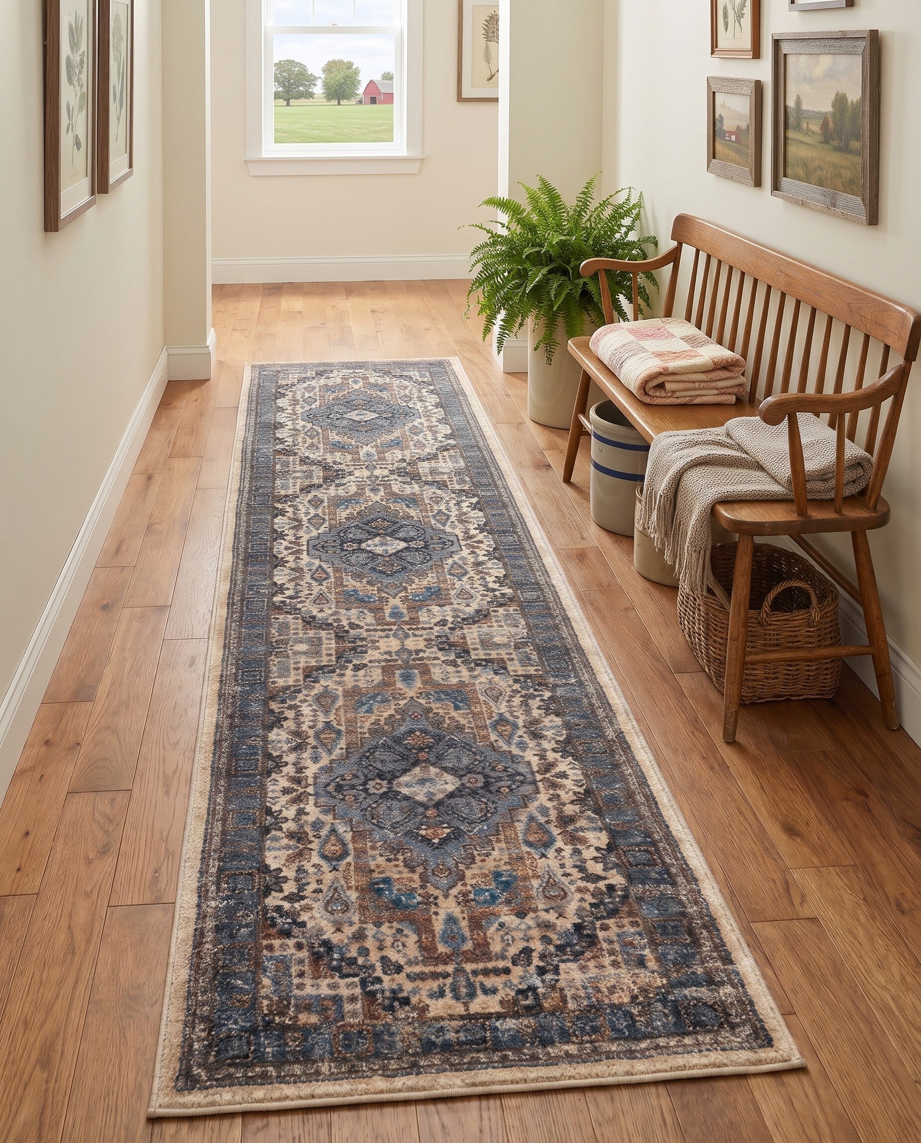 Tan Medina Runner Rug