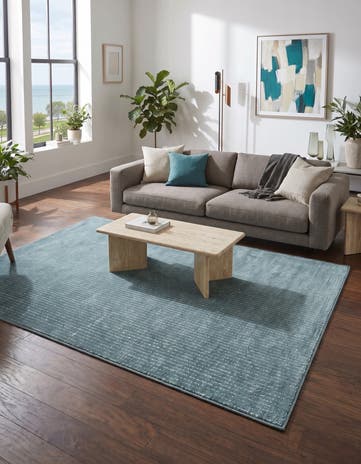 Aegean Blue Aakaar Rug