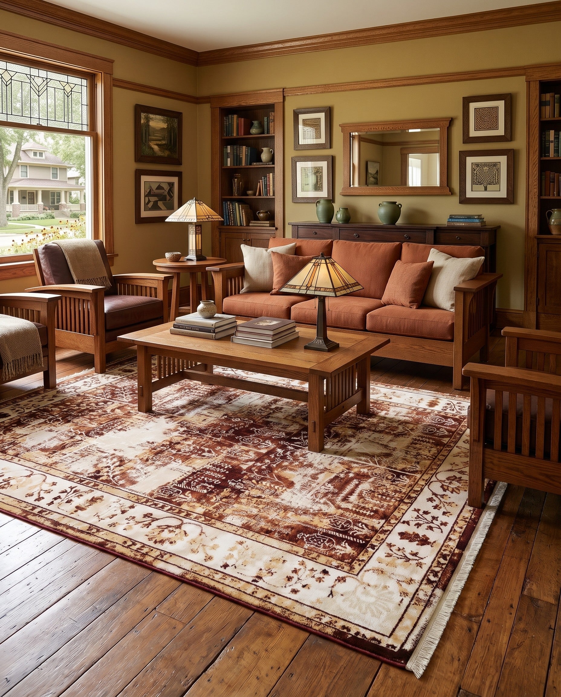 5' 3 x 8' Nain Design Rug