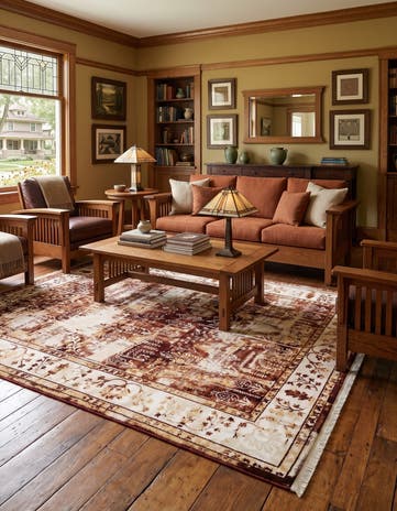 5' 3 x 8' Nain Design Rug