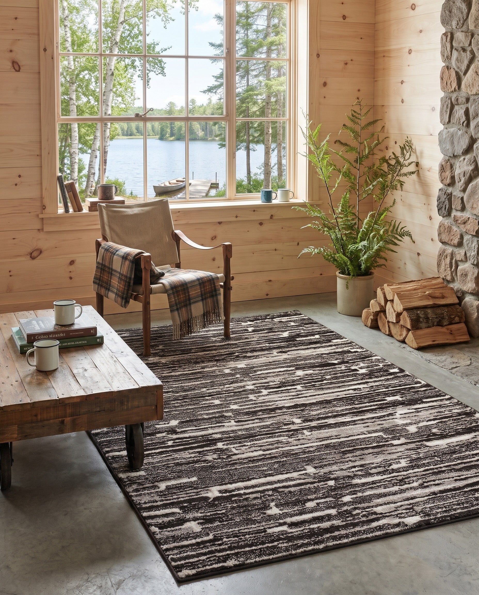 5' x 8' Sepia Rug
