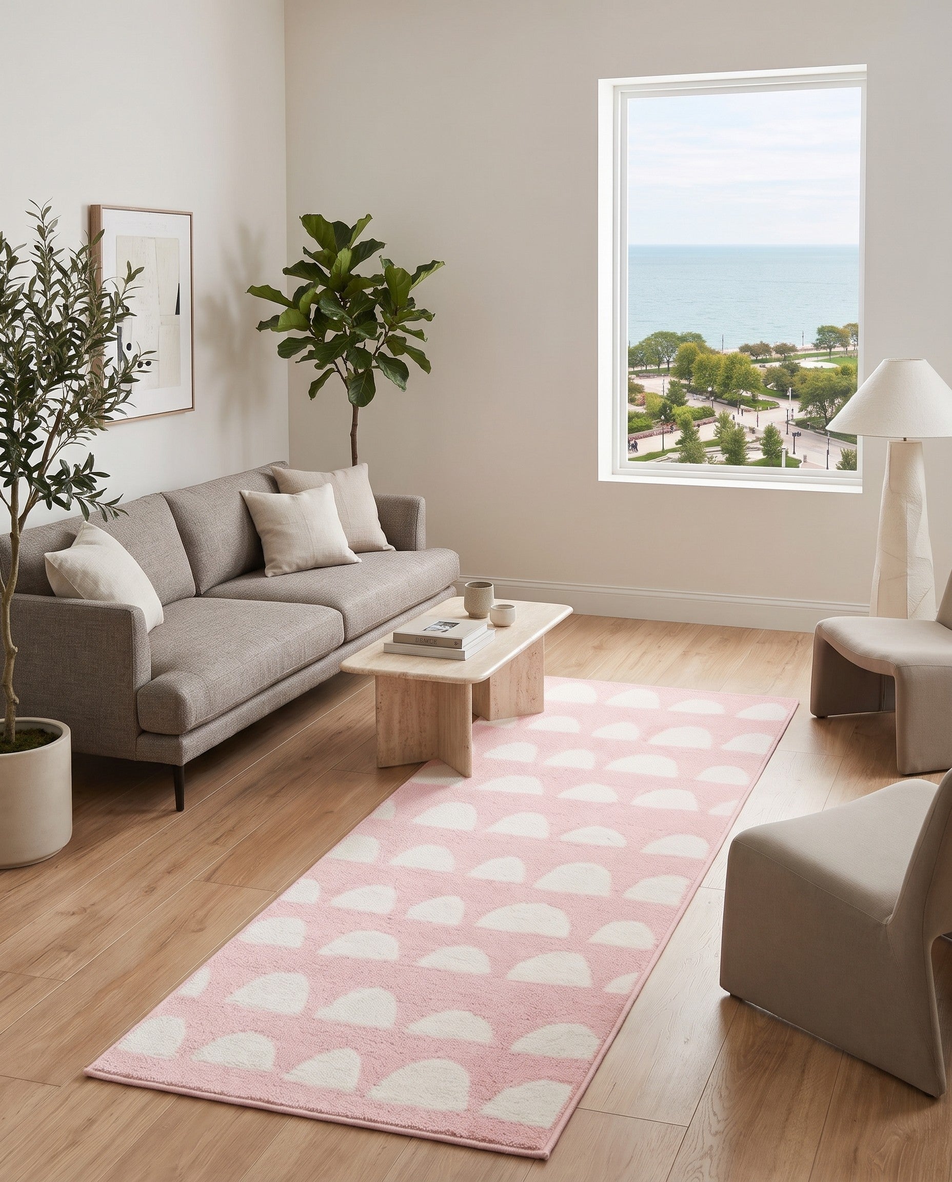Pink Whimsy Kids Ramona Runner Rug