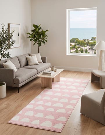 Pink Whimsy Kids Ramona Runner Rug