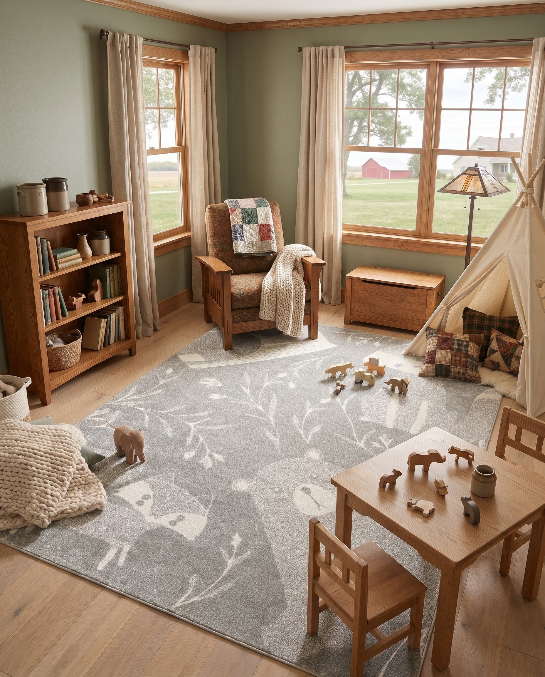 10' x 13' Whimsy Kids Rug