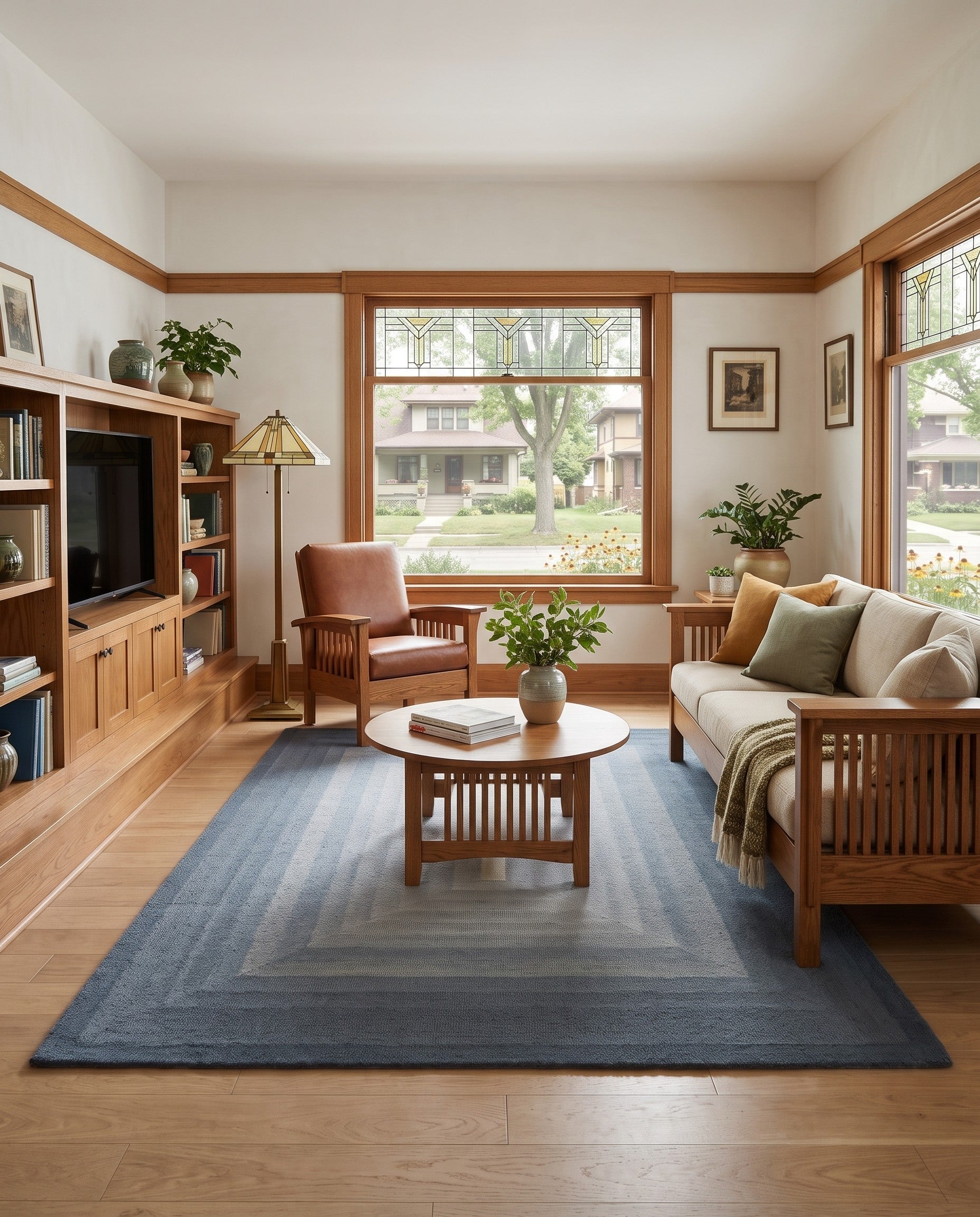 Gray Ombre Wool Rug