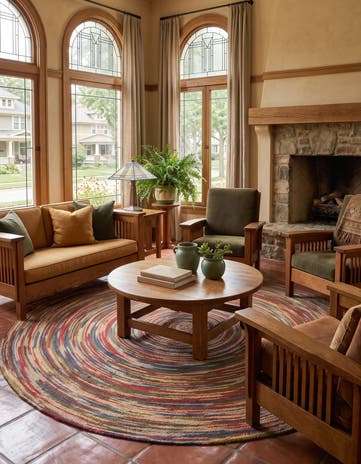 Handmade Braided Jute Round Rug