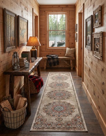 Stone Beige Isabella Runner Rug