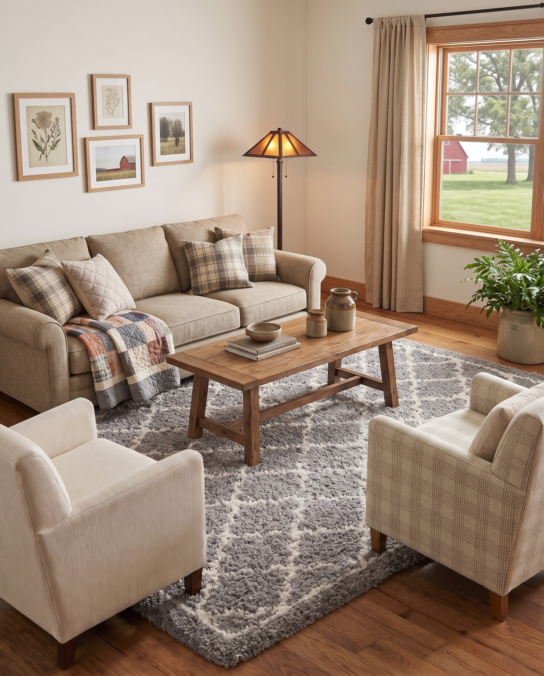 Ash Gray Infinity Shag Rug