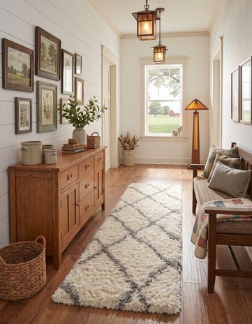2' x 8' Infinity Shag Runner Rug