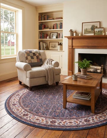 7' 10 x 7' 10 Yara Round Rug