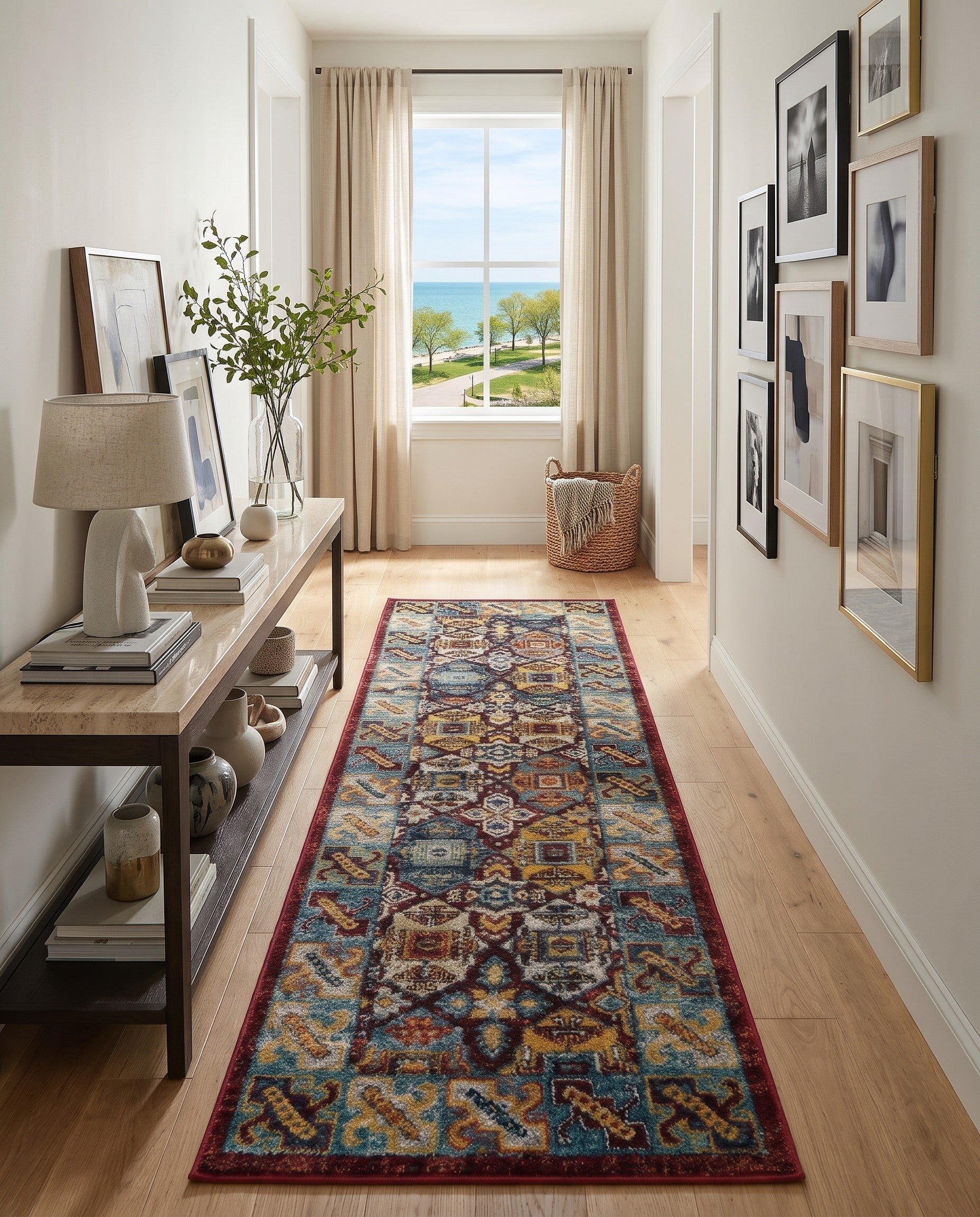 2' x 8' Kamala Washable Runner Rug