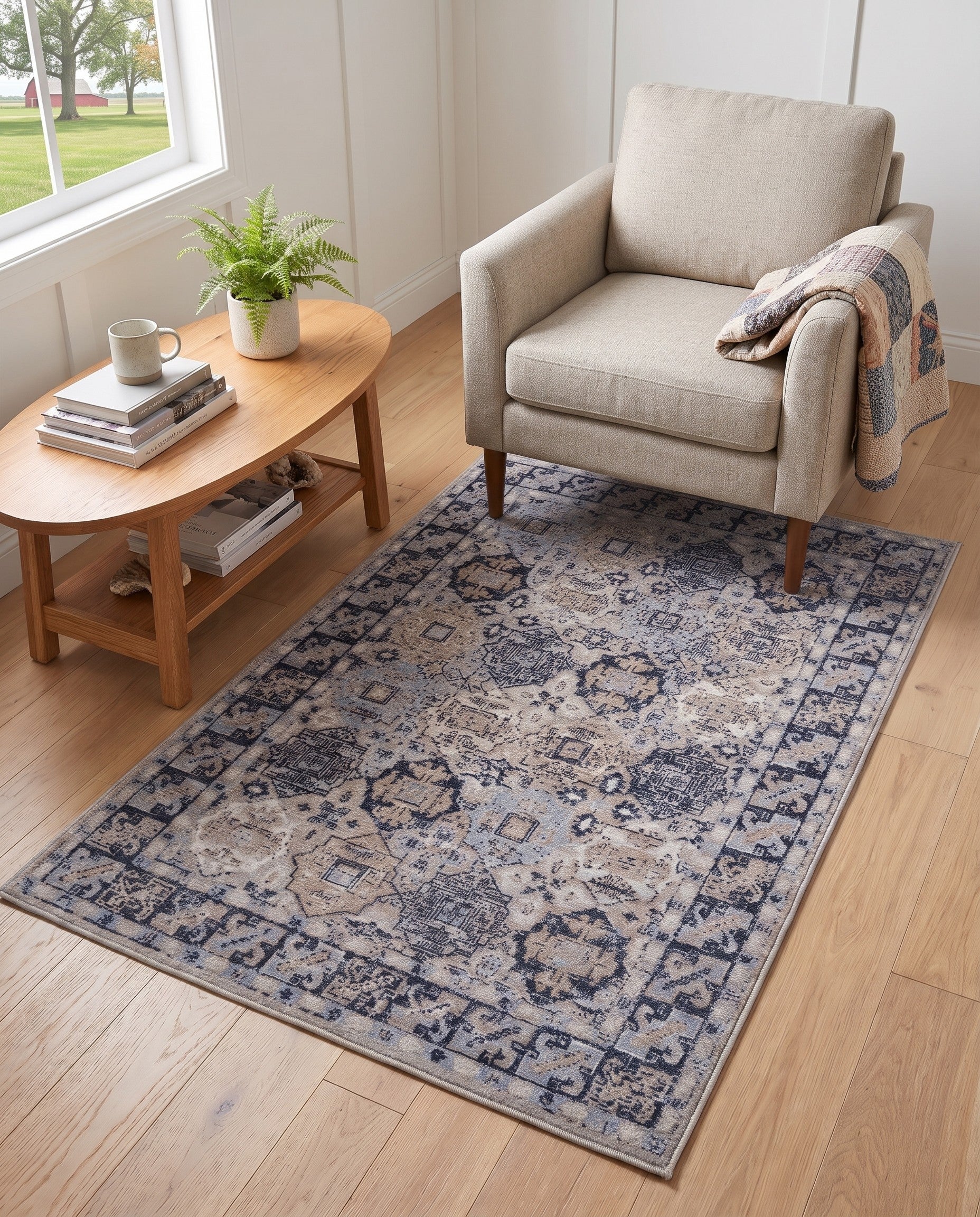 4' x 6' Kamala Washable Rug