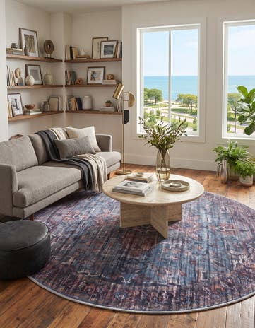 5' 3 x 5' 3 Maahru Round Rug