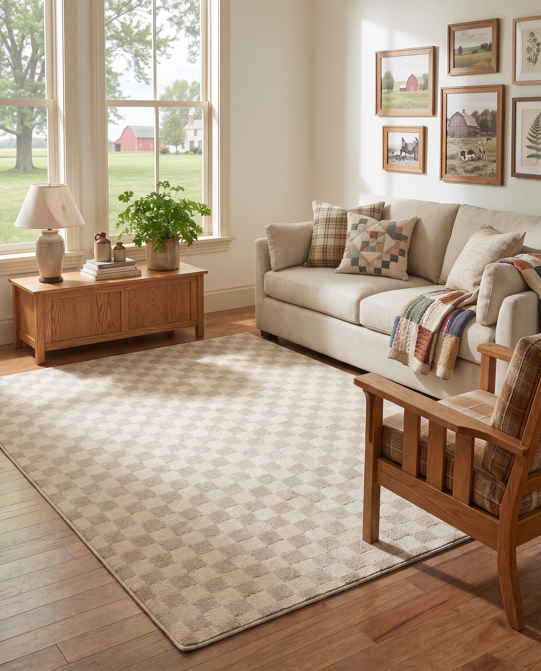 Ivory Contour Rug