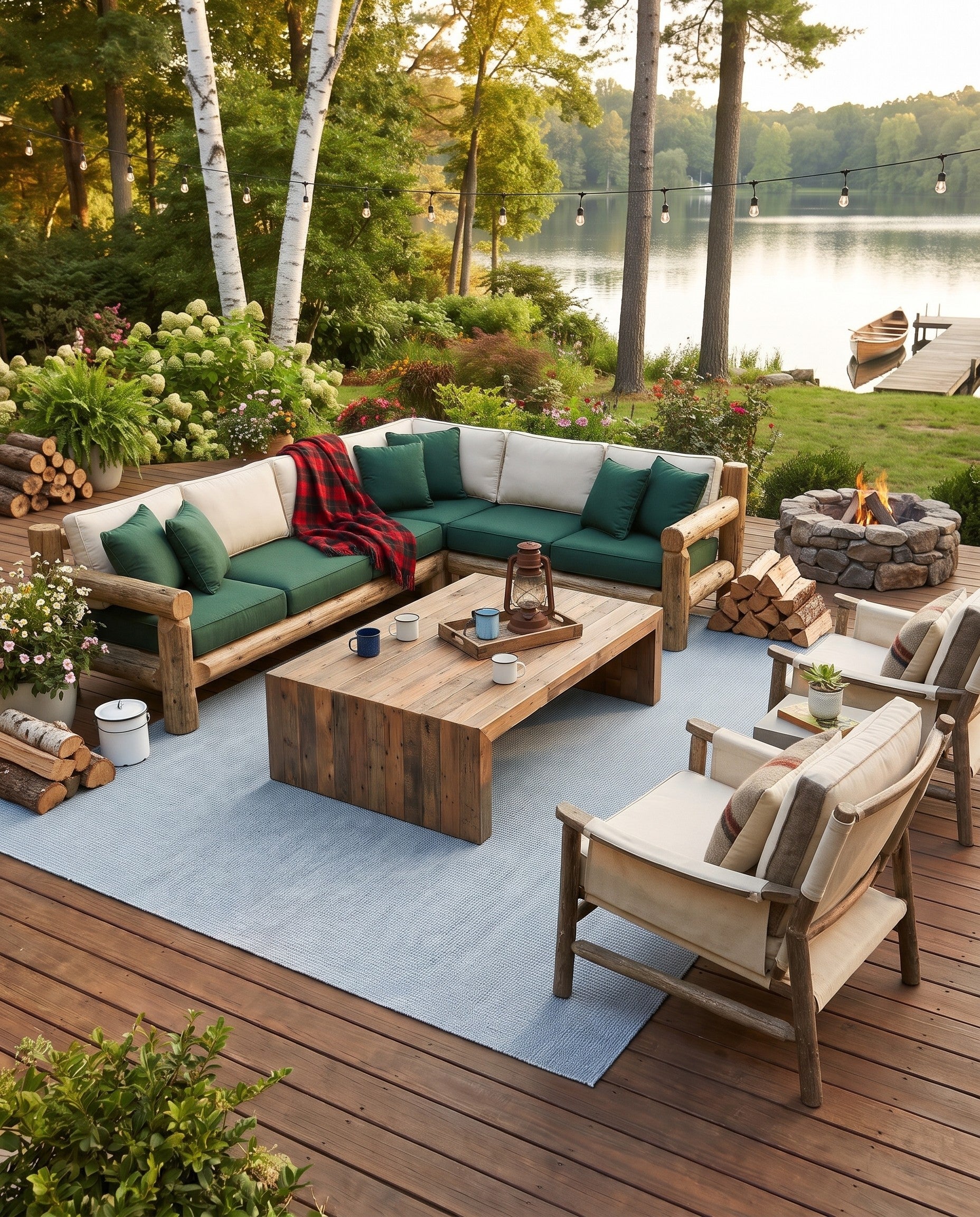 7' 10 x 10' Easy-Clean Solid Indoor / Outdoor Rug