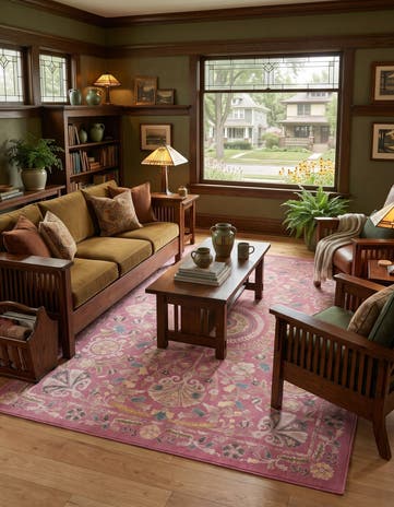 Dusty Pink Blossom Rug