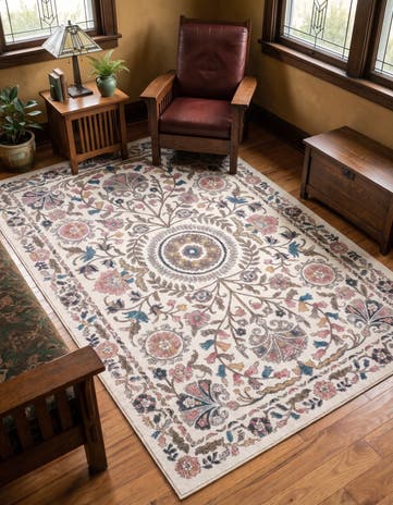 Ivory Blossom Rug