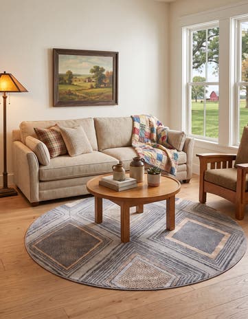 6' x 6' Caspian Round Rug
