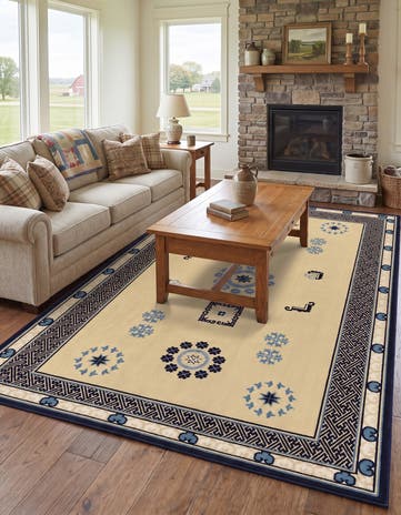 5' 3 x 8' Nain Design Rug
