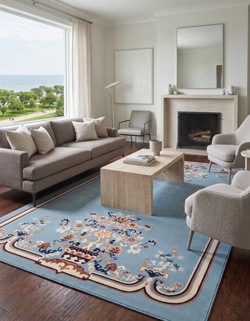 5' 3 x 8' Nain Design Rug