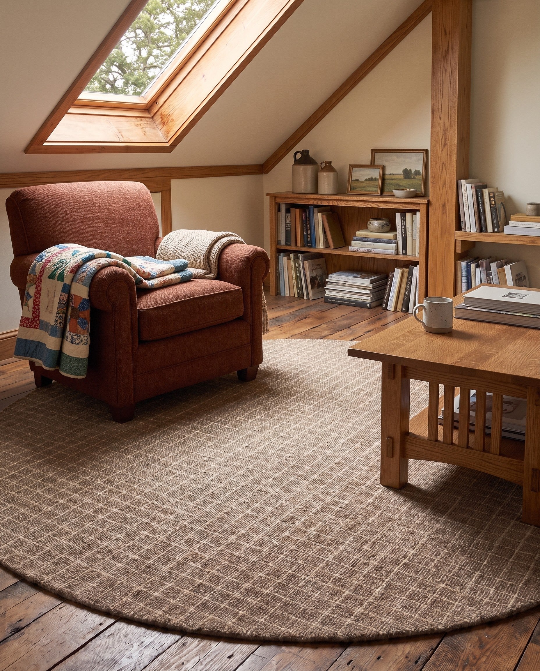 8' x 8' Heritage Line Wool Round Rug