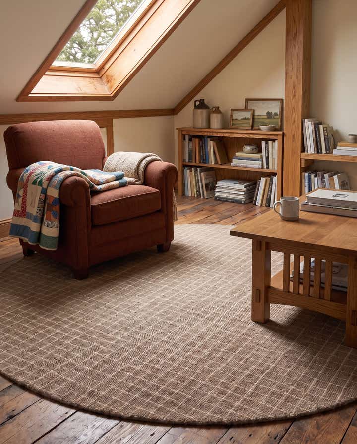 8' x 8' Heritage Line Wool Round Rug
