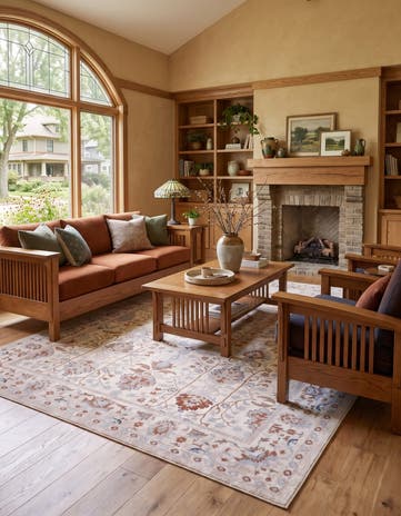 Ivory Kamala Washable Rug