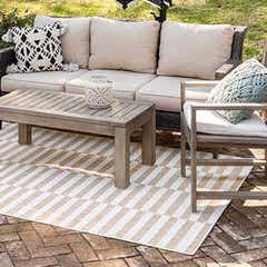 Outdoor Striped Rugs