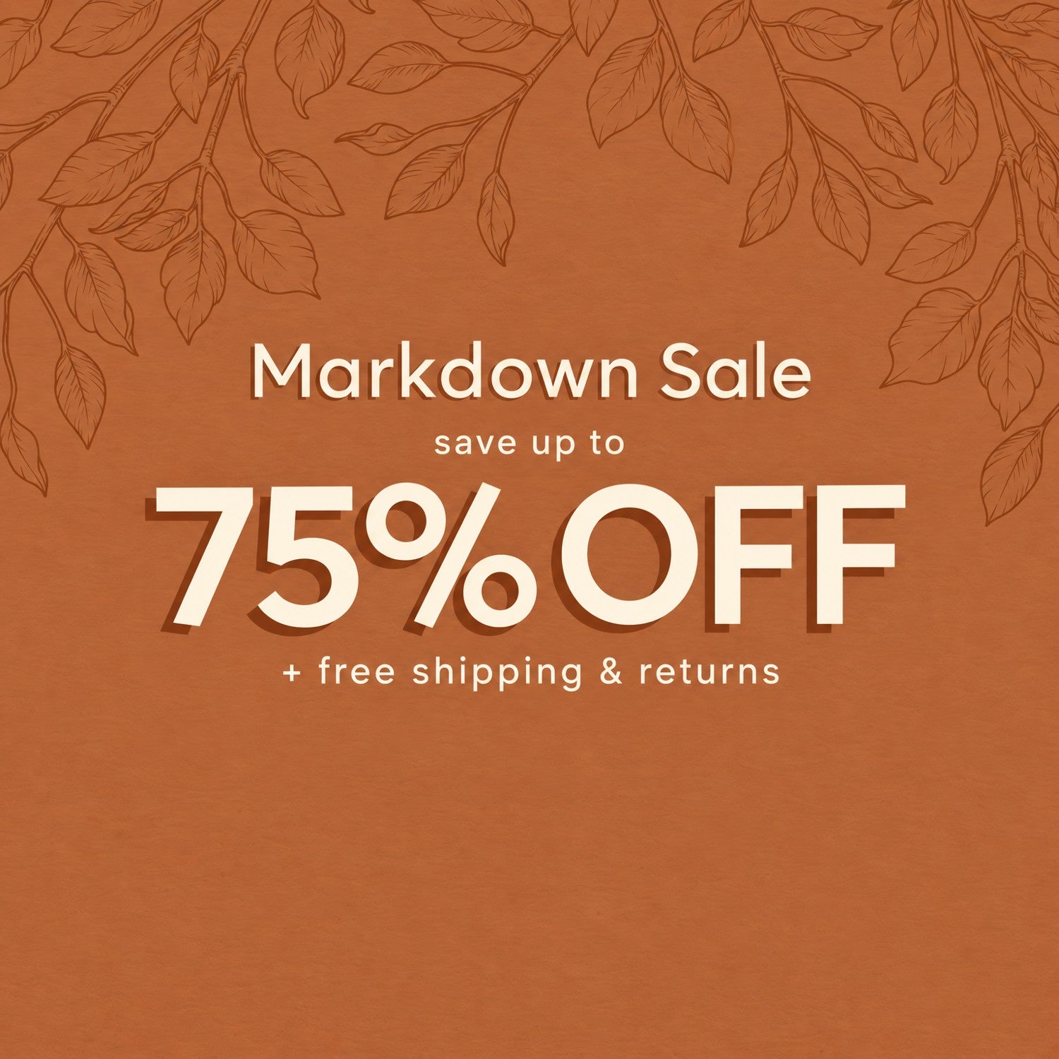 Markdown Sale