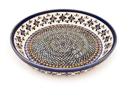 Zaklady Mosaic Flower Pie Plate — Polish Pottery