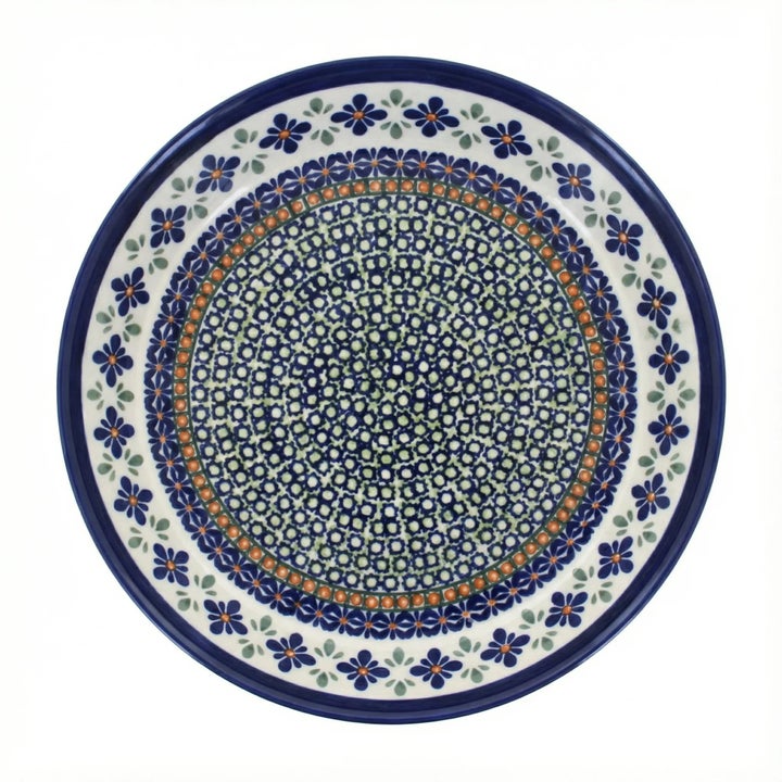 Zaklady Mosaic Flower Pie Plate — Polish Pottery
