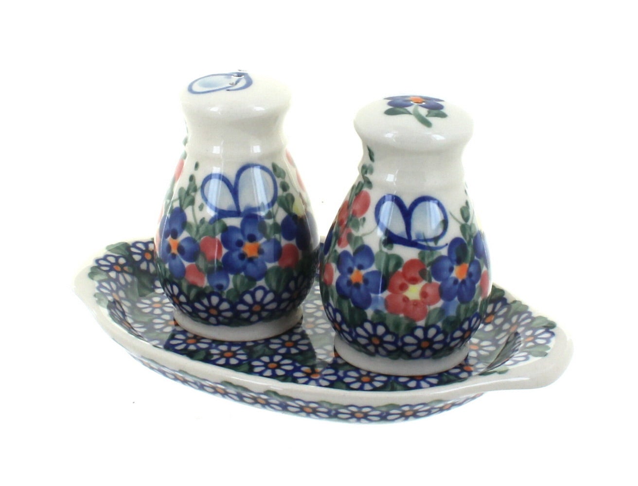 Vena Garden Butterfly Salt & Pepper Shaker — Polish Pottery