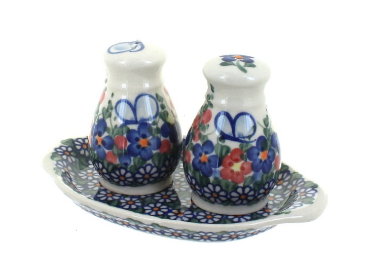 Vena Garden Butterfly Salt & Pepper Shaker — Polish Pottery